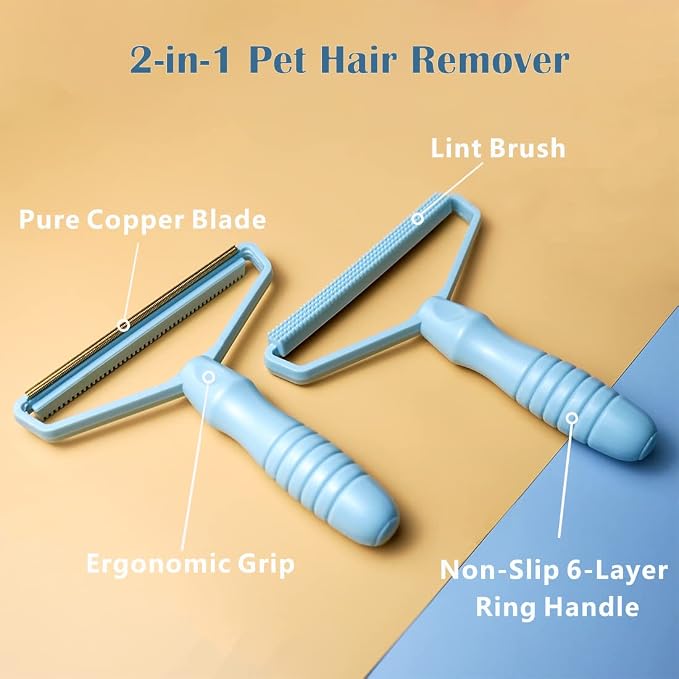 Portable Fabric Shaver, Pet Hair Remover, Manual Lint Remover, Dog Cat Hair - Image 2