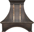 Handmade Copper Range Hood, Custom Kitchen Hood with High Airflow Built-in Range Hood, ORBLH Stove Vent Hood for Kitchen, 36"W x 30"H Wall Mount, HCW22PC-363022ORBLH