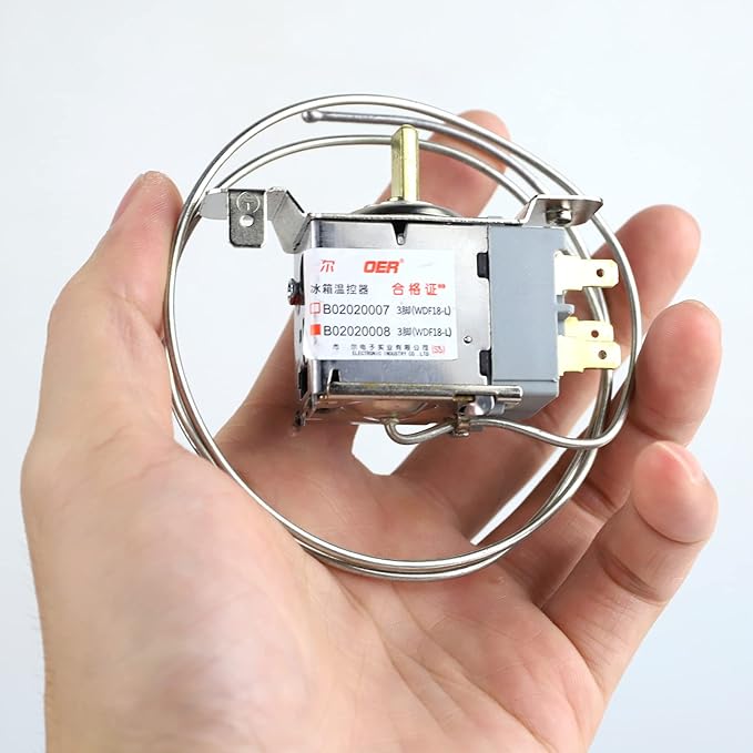Mini Fridge Thermostat,Universal Freezer Refrigerator Thermostat Controller(3 pin WDF 18gl B02020008,AC 220V 6A WDF18-L)