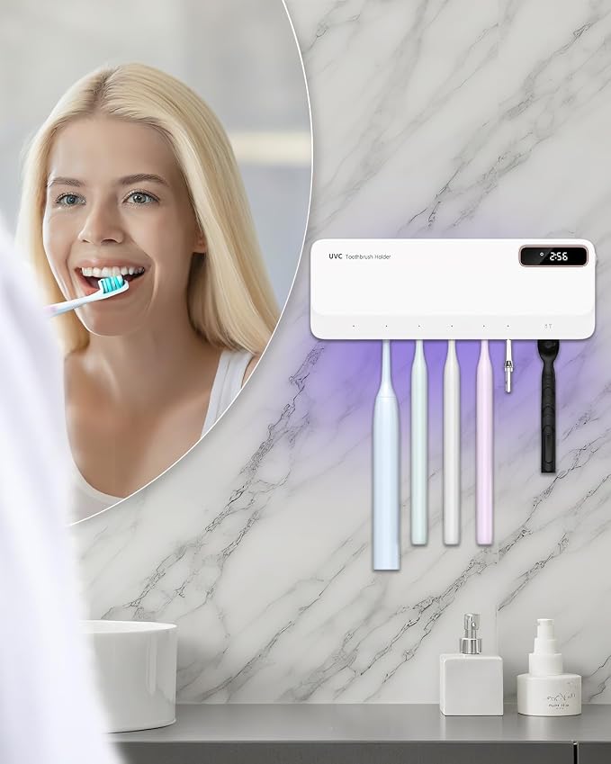 UV Toothbrush Cleaner Holder, Temracha Toothbrush Holders - Image 8