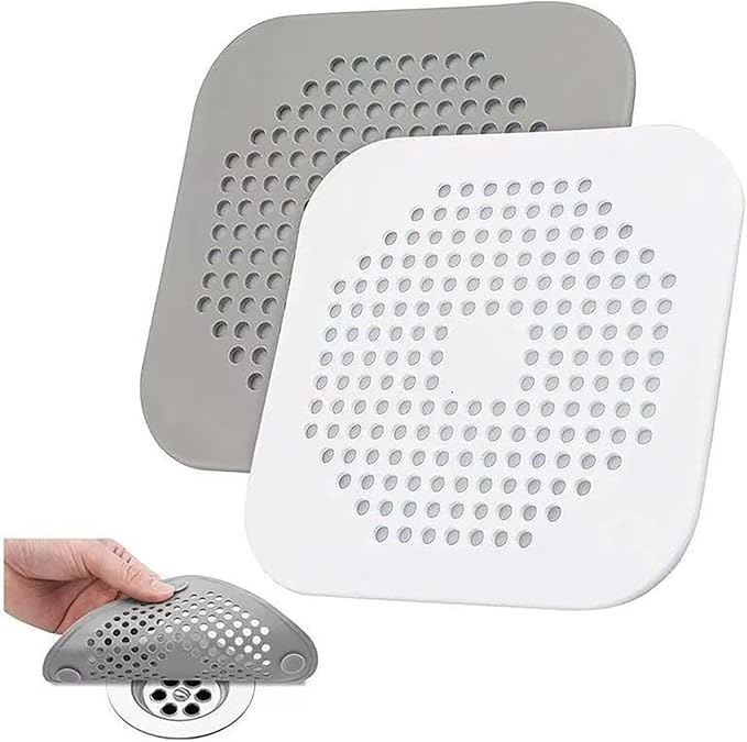 2 Pack Drain Stopper Hair Catcher, Sink Strainer by Mippein