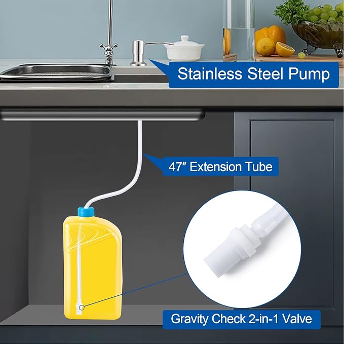 Soap Dispenser for Kitchen Sink, Countertop/Built in Dish Soap Dispenser | Sink - Image 3