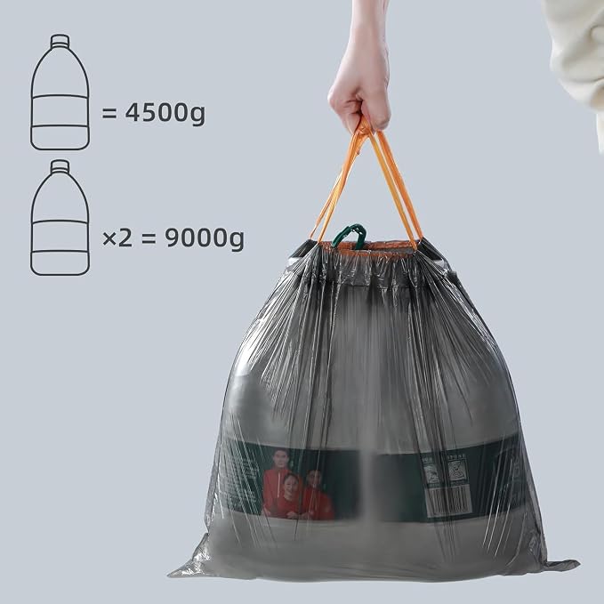 MOPALL Small Trash Bags with Drawstring, 2.6-4 Gallon - Image 5