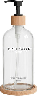 Clear Glass Dish Soap Dispenser by Brighter Barns by BrighterBarns