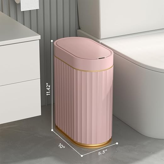 ELPHECO Sensor Trash Can with Lid, 2 Gallon, Bathroom Trash Bin, Waterproof - Image 2