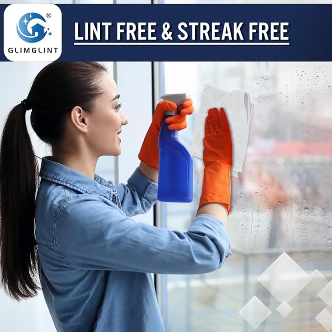 GLIMGLINT Microfiber Cleaning Cloth, 150 Pack Towels - Image 5