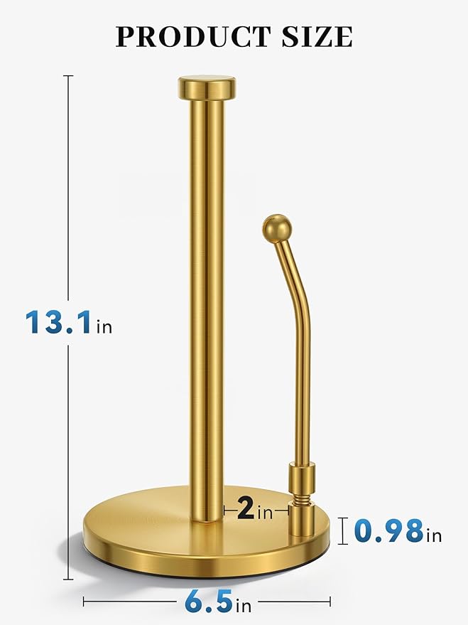 SMARTAKE Paper Towel Holder Countertop, Non-Slip Weighted Base - Image 5