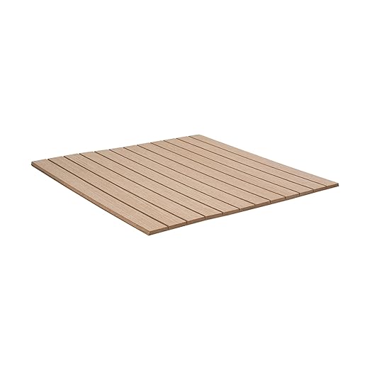 4ft x 4ft Unfinished Red Oak Veneer Tambour Wall Panel with 1" 30-Degree Groove Slats, Flexible & Customizable