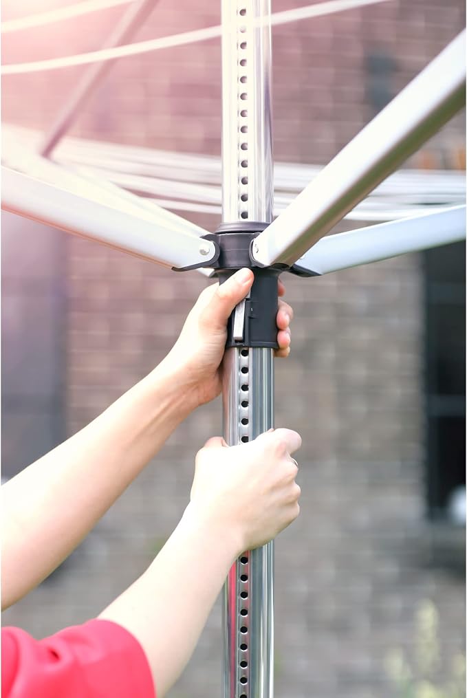 Brabantia Lift-O-Matic Outdoor 4 Arm Clothesline Height Adjustable, Folding - Image 4