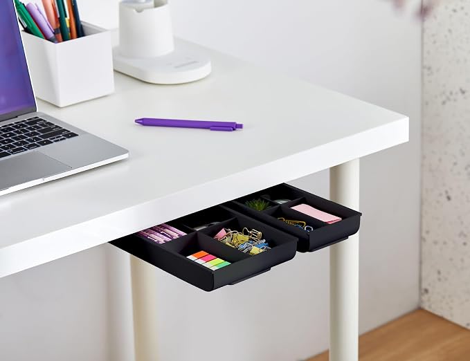 Bostitch Konnect Under Desk Drawer, Self-Adhesive Slide Out Storage Organizer - Image 7