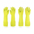 Mamison Rubber Dishwashing Gloves, Non-Slip Kitchen, 2 Pairs | Korean natural by QualityKitchenandHome