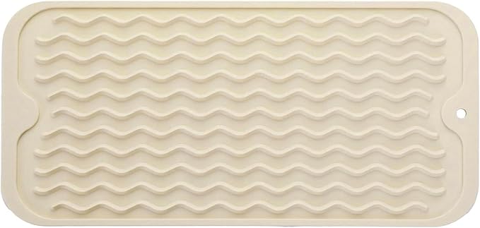 Silicone Dish Drying Mat, Non-Slip Easy Clean Sink Mat, Large Heat-resistant by MODENGKONGJIAN