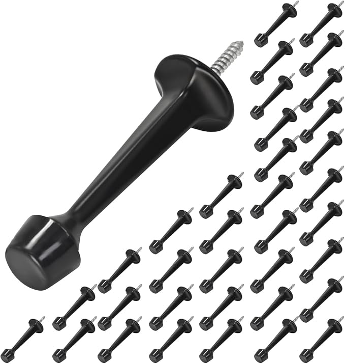 HOMOTEK 36 Pack Heavy Duty Solid Rigid Door Stop by HOMOTEK