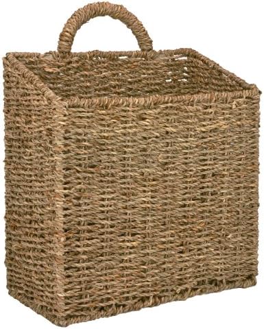 MyGift 12.5 Inch Large Wall Storage Basket Hanging Magazine Mail Organizer - Image 2