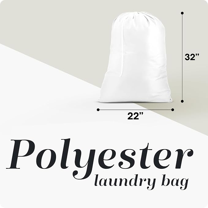 Handy Laundry Heavy Duty Laundry Bag – 22 x 32 in Durable Polyester, Extra Large - Image 2