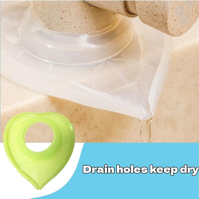 2Pcs Tap Sink Countertop Protector Flexible Silicone Faucet Mat Behind Sink - Image 4