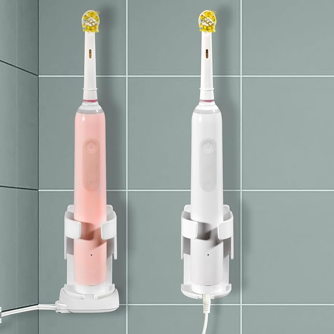 2 Pack Metal Electric Toothbrush Holder by RIVOODS