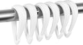 Top-spring White Shower Curtain Hooks 12Pcs Drop Shaped Hooks by Top-spring