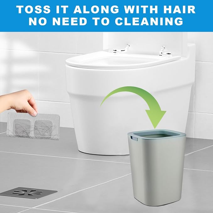 50Pcs Disposable Shower Drain Cover Hair Catcher, Disposable Floor Drain Sticker - Image 7