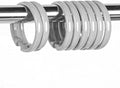 Grey Shower Curtain Hooks Rings, Plastic Shower Curtain Hooks by Qulable