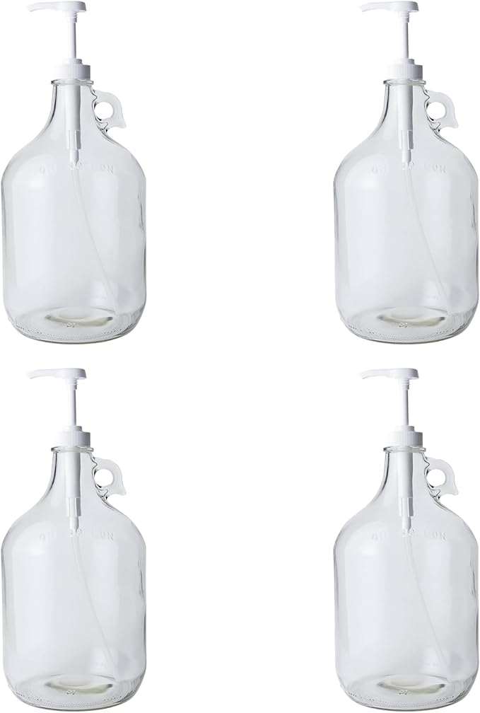 Glass Laundry Detergent Dispenser 4-Pack by FASTRACK
