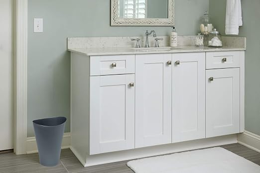 Rubbermaid Trash Can, 2.25 Gallon, Gunmetal Blue | Pack of 2 | Bathroom | Vanity - Image 3