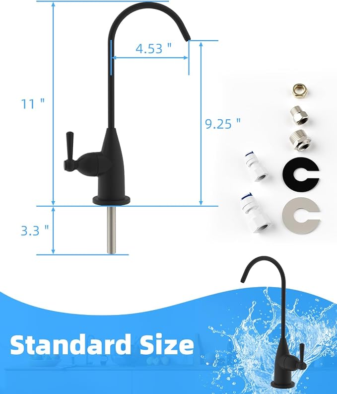 Hibbent Drinking Water Faucet for Bar and Kitchen Sink, Stainless Steel Reverse - Image 6