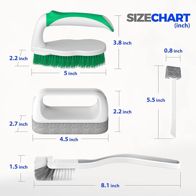 Holikme 7 Pack Cleaning Brush Scrub Brush Kitchen Brush - Image 6