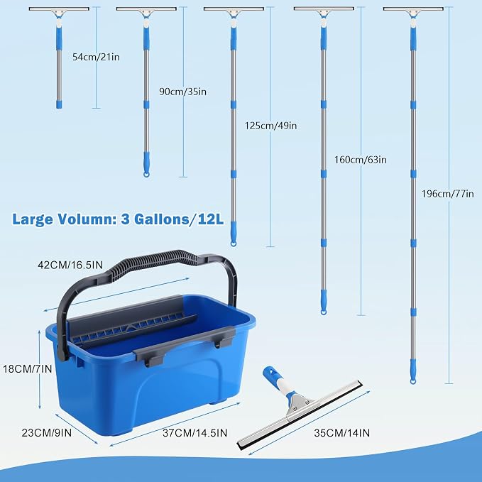 Window Cleaning Kit 77'' Long Handle - Image 4