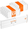 Lifewit 5" Tall Drawer Dividers, Adjustable Deep Drawer Organizer Clothes | 9 by Lifewit