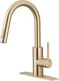 KRAUS Champagne Bronze Pull Down Kitchen Faucet KPF-2620SFACB | QuickDock top by Unknown