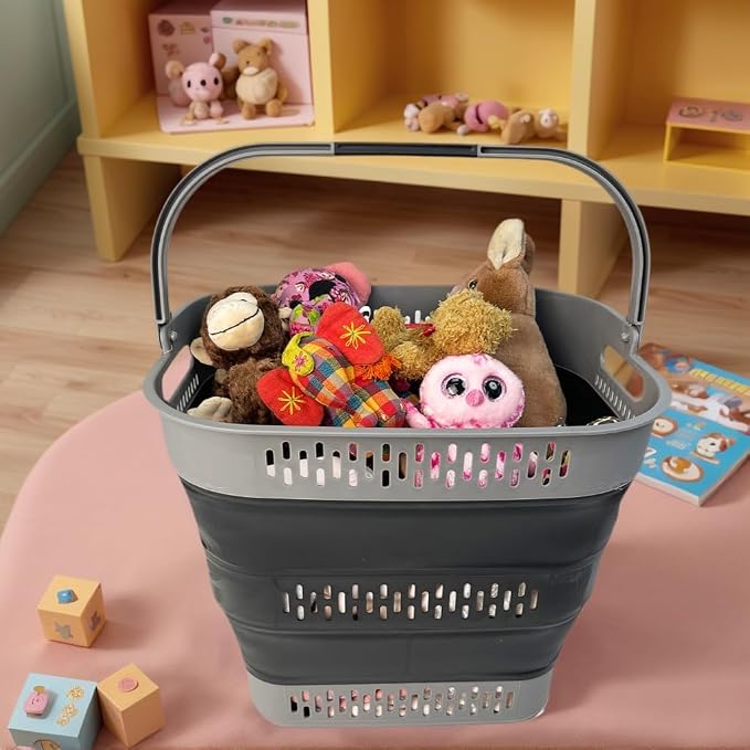 SAMMART 38L Collapsible Plastic Laundry Basket - Image 6