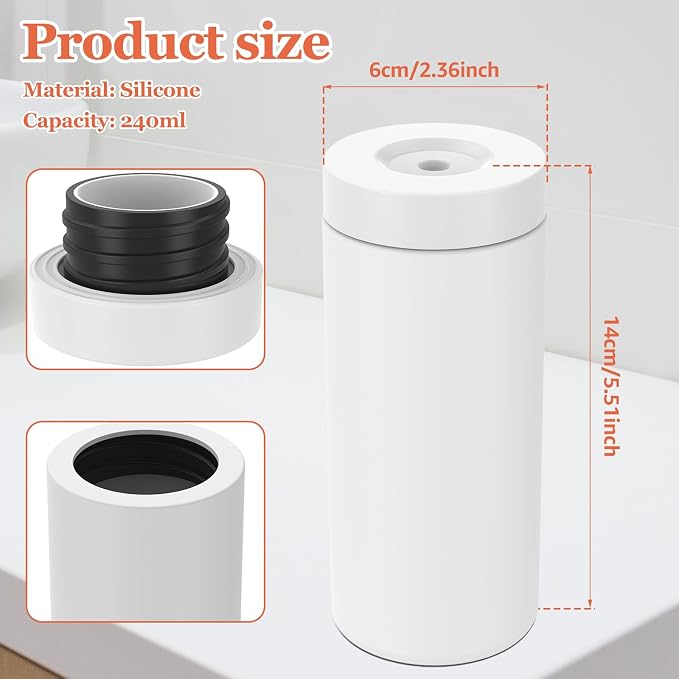 Silicone Dish Soap Dispenser, Reusable Dish Soap Bottle, Refillable Dish Soap - Image 2