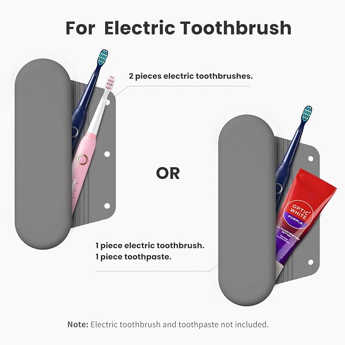 Silicone Electric Toothbrush Travel Case, Manual Toothbrush Travel Cover - Image 2