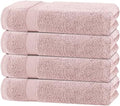 White Classic Pink Bath Towels 27x54 Inch, Cotton Towel Set by WhiteClassic