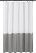 ALYVIA SPRING Waterproof Fabric Shower Curtain or Liner White/Grey by ALYVIASPRING