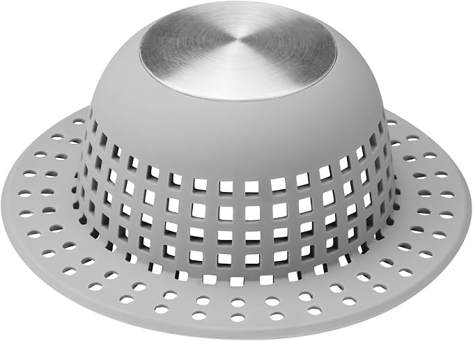 Aluvor Shower Drain Hair Catcher Bathtub Drain Cover Sink Drain Protector | by SayGoodbyetoHairClogging