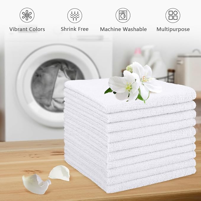 Orighty Wash Cloths, Face Towels 12x12 Inch 20 Pack - Image 6