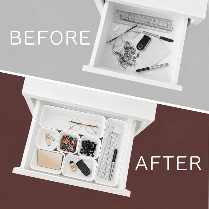 8-Piece Felt Drawer Organizer Set in 4-Sizes, Made from Eco-Friendly Material - Image 5