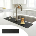 Customizable Kitchen Sink Faucet Mat: 24" Lx4 W Absorbent Splash Guard | by EazziSwitch