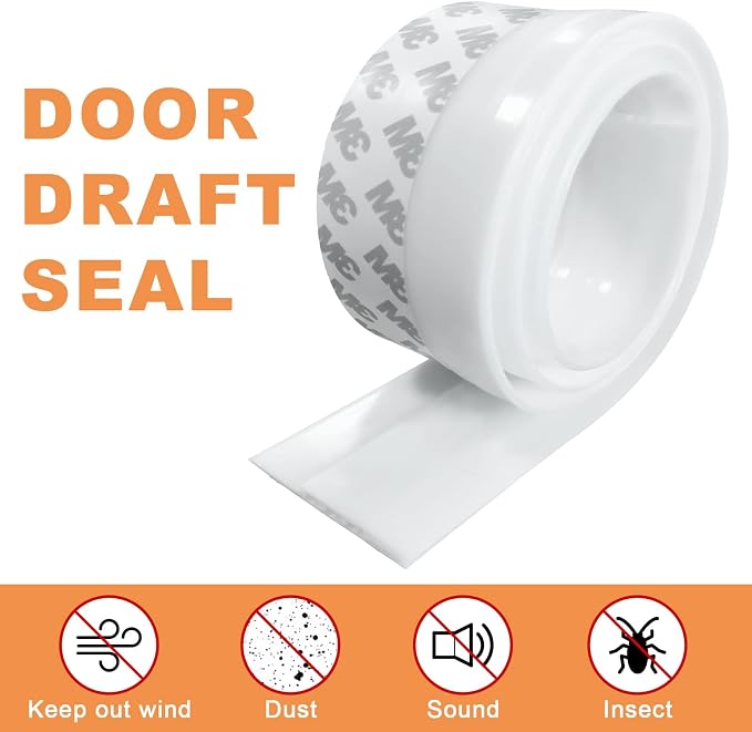 Door Draft Stopper Under Door Draft Blocker Insulator Door Sweep Weather - Image 6