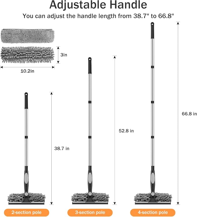 SetSail Window Squeegee with 66in Extension Pole 2-in-1 Window Cleaning Kit | - Image 7