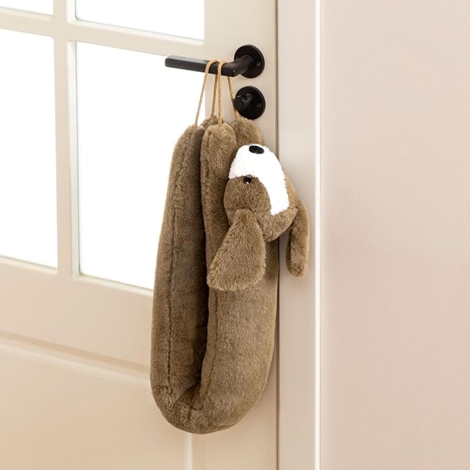 Sunolga Door Draft Stopper Blocks Hot and Cold Air, Coffee Dog | Blocks Wind - Image 4