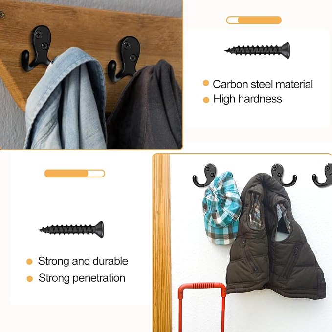 CBWLWJ 10 Pack Coat Hooks Wall Hooks - Image 5