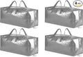 SpaceAid Heavy Duty Moving Bags, Extra Large Storage Totes W/Backpack Straps by SpaceAid