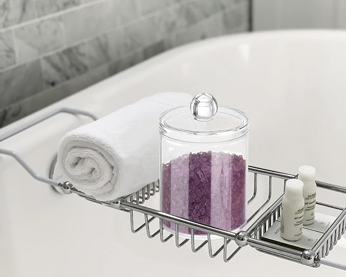 DAPOWER 2 Pack Qtip Holder Storage Canister - Image 5