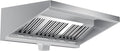 Commercial Exhaust Hood 8 FT Stainless Steel Concession Trailer Hood(No Motor) for Commercial Kitchen