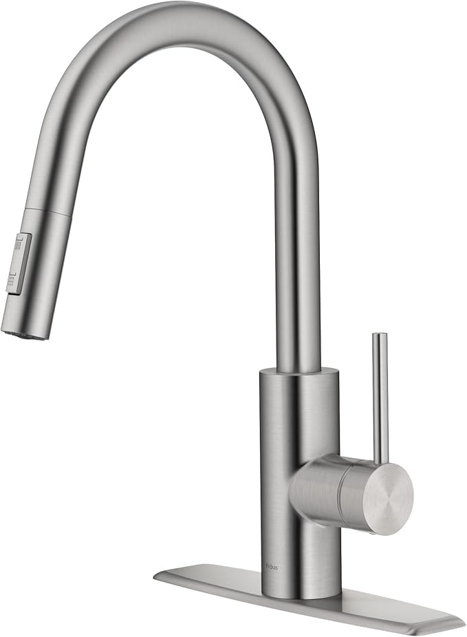 KRAUS Spot Free Stainless Steel Pull Down Kitchen Faucet KPF-2620SFS | - Image 14