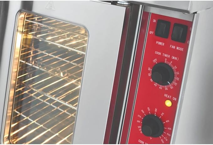 Kratos Commercial Electric Convection Oven, Full Size Double Stack Mobile Stainless Steel Electric Oven for Restaurants, 3 Phase, 208V (29Y-062)