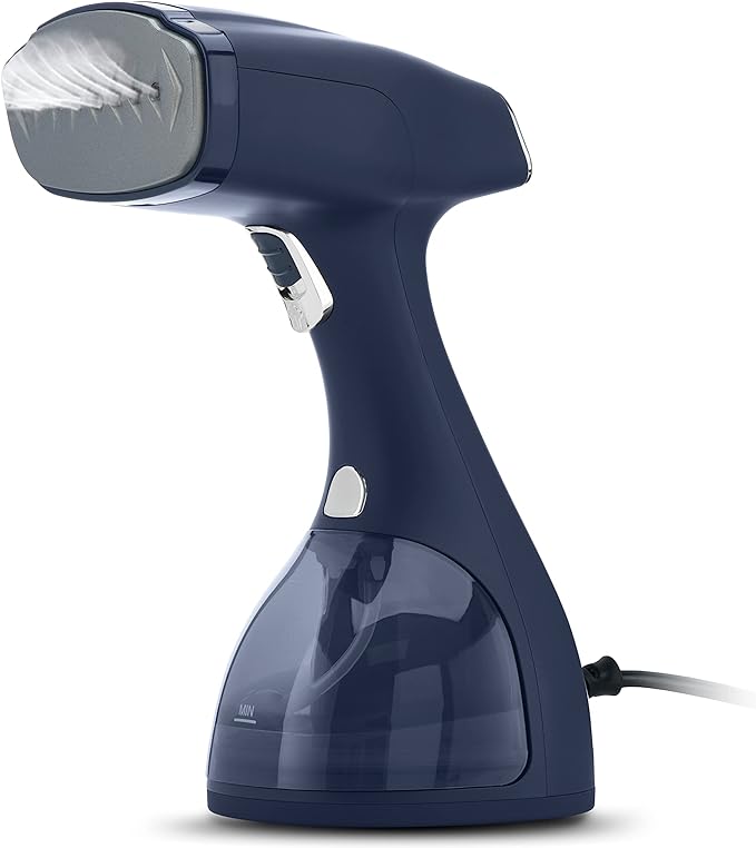 Electrolux Steamer for Clothes, LX15003 Portable Handheld Fabric and Garment Steamer Iron Press Wrinkle Remover with Lint Remover & Fabric Brush – Blue